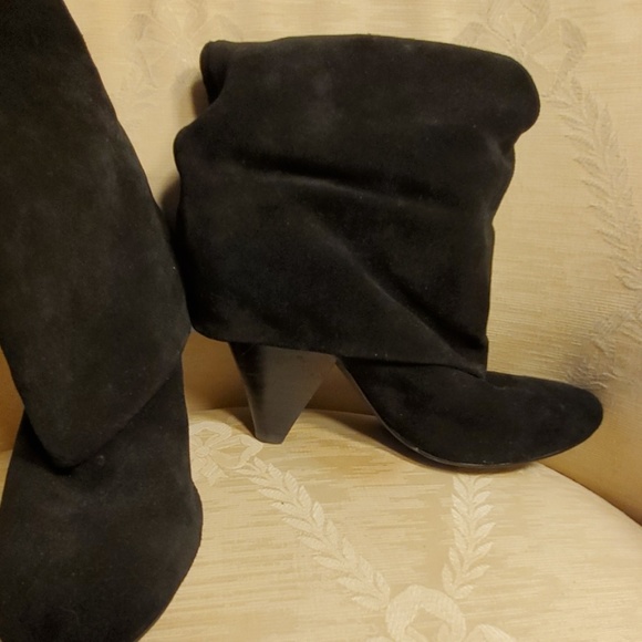Steve Madden Suede Foldover Boots - Picture 3 of 5